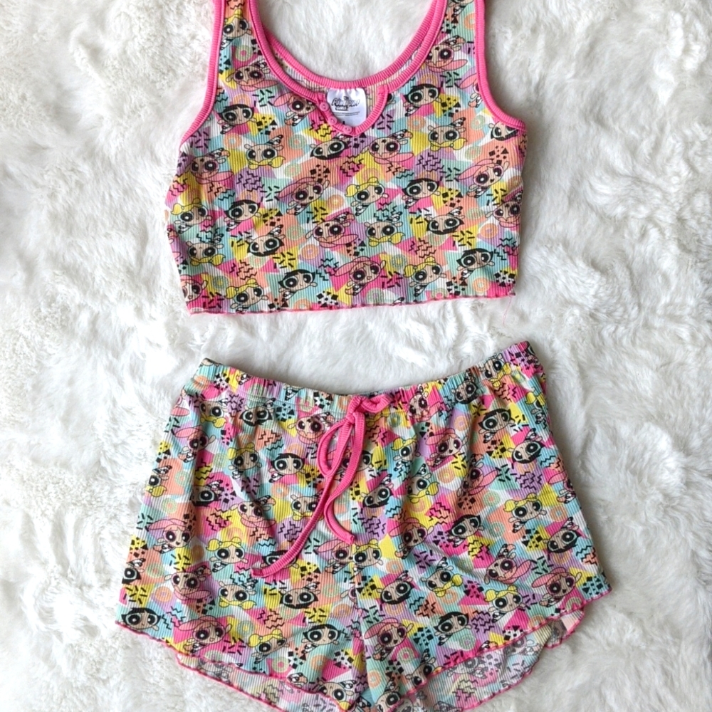 Powerpuff Girls Pajama Set Short and Tank Size L